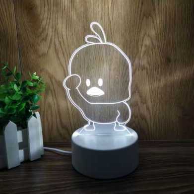 圣诞创意礼品3D立体led小夜灯卡通台灯生日礼物婚庆