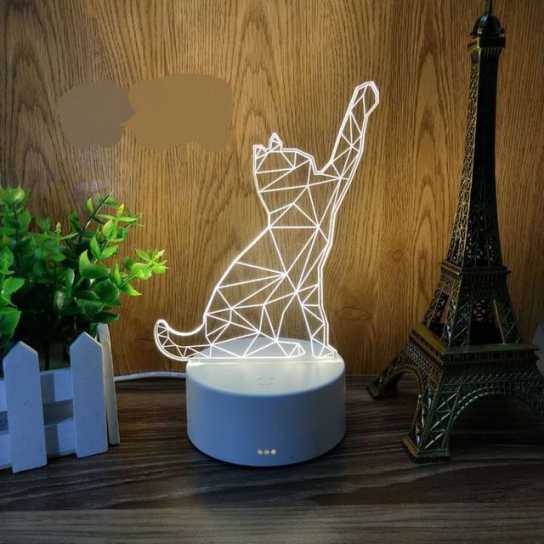 圣诞创意礼品3D立体led小夜灯卡通台灯生日礼物婚庆