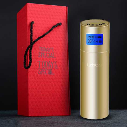 创意智能保温杯lehoo不锈钢显示温度户外水杯商务保温杯礼品