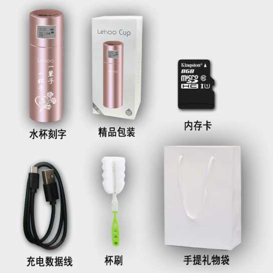 创意智能保温杯lehoo不锈钢显示温度户外水杯商务保温杯礼品