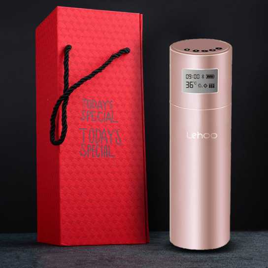 创意智能保温杯lehoo不锈钢显示温度户外水杯商务保温杯礼品