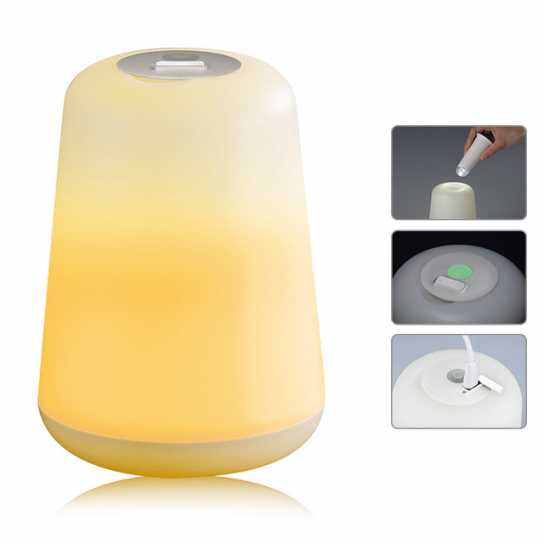 创意LED礼品灯USB充电床头灯现代简约小夜灯多色暖光灯护眼喂奶灯