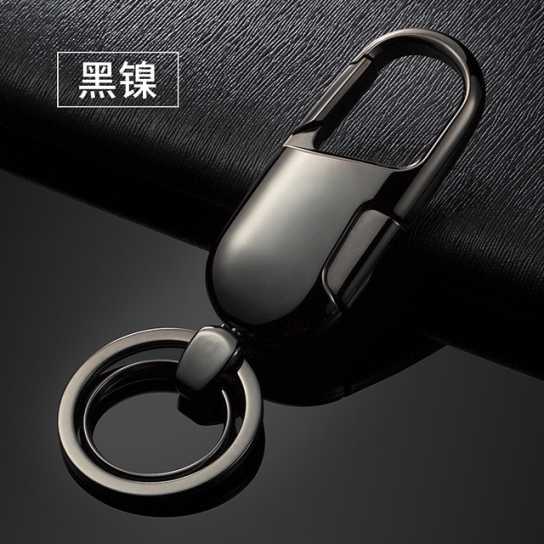 jobon中邦钥匙扣 男士简约高档不锈钢腰挂汽车钥匙链挂件创意礼品