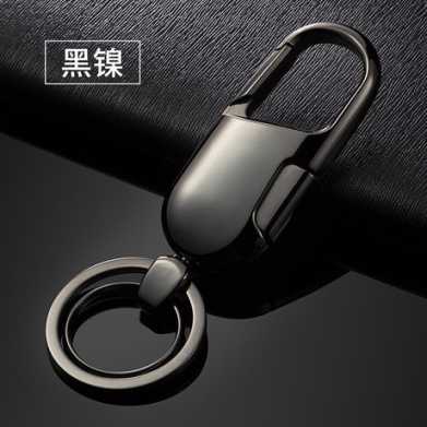 jobon中邦钥匙扣 男士简约高档不锈钢腰挂汽车钥匙链挂件创意礼品