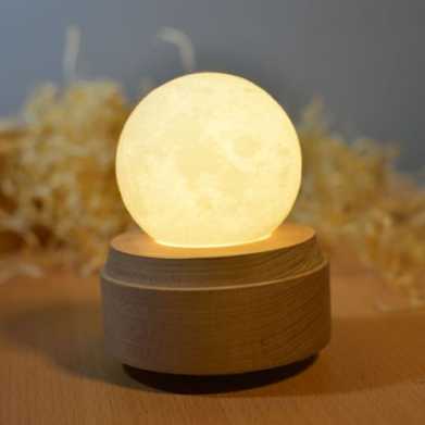 列装饰3D小夜灯实木质LED遥控台灯创意礼物灯