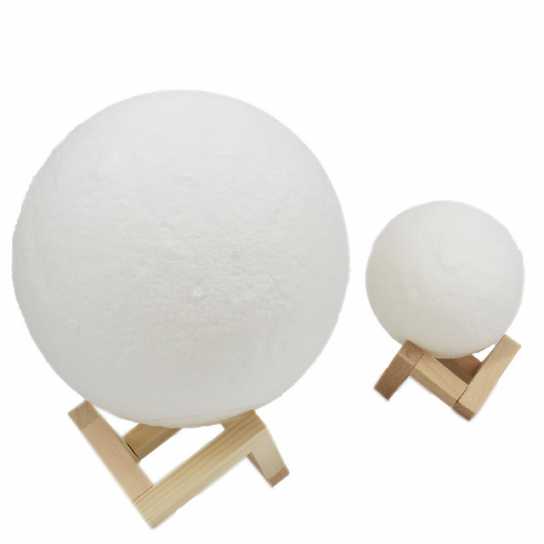 3D打印月球灯 月亮灯小夜灯 礼物礼品 生日七夕情人节创意