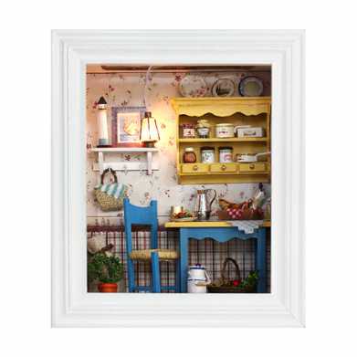 diy小屋智趣屋悠闲午餐相框创意七夕情人节礼物手工礼品