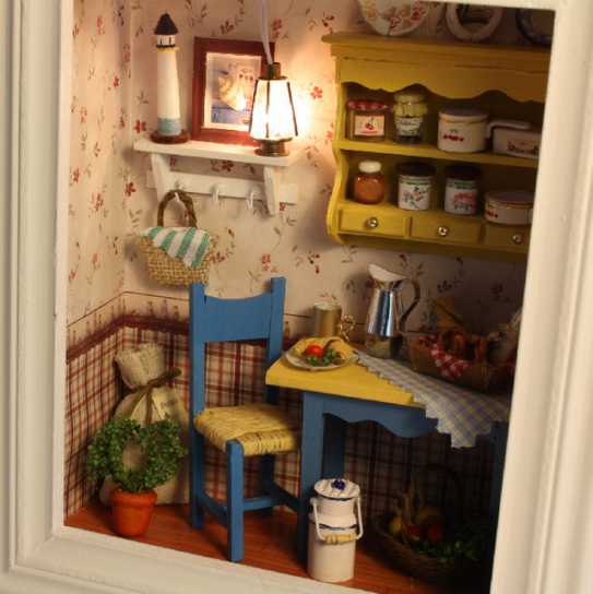 diy小屋智趣屋悠闲午餐相框创意七夕情人节礼物手工礼品