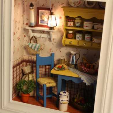 diy小屋智趣屋悠闲午餐相框创意七夕情人节礼物手工礼品
