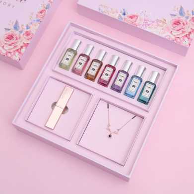 情人节创意礼物一周口红七日耳钉项链套装礼盒送女生生日礼品