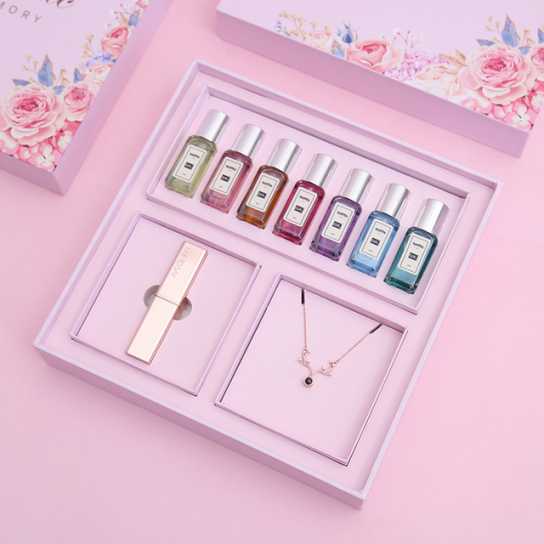 情人节创意礼物一周口红七日耳钉项链套装礼盒送女生生日礼品