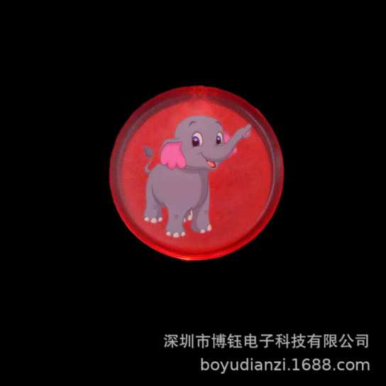 万圣圣诞节发光礼品胸章 LED胸章 闪光胸针徽章