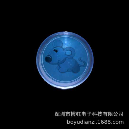 万圣圣诞节发光礼品胸章 LED胸章 闪光胸针徽章