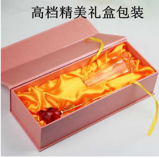 送女朋友女生生日礼物闺蜜水晶玻璃玫瑰花老婆礼品教师节礼物老师