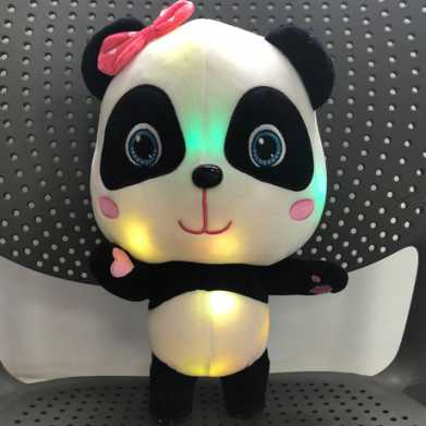卡通情侣大眼害羞熊猫奇奇妙妙宝宝公仔儿童生日礼物玩具毛绒娃娃