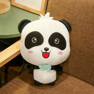卡通情侣大眼害羞熊猫奇奇妙妙宝宝公仔儿童生日礼物玩具毛绒娃娃