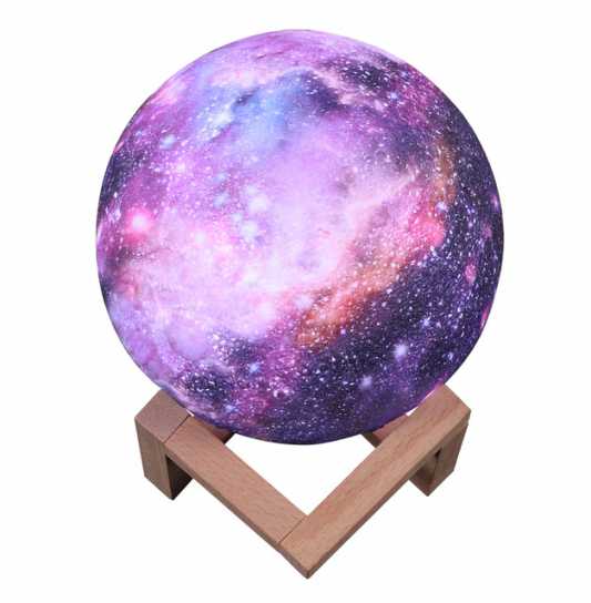 亚马逊爆款月球灯 儿童礼品创意台灯 彩绘星空LED3D小夜灯