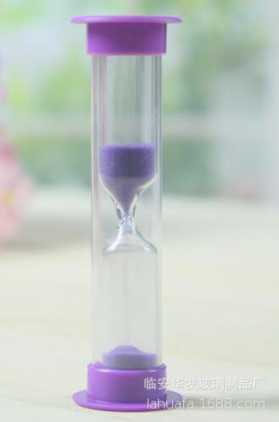 3分钟旋转吸盘迷你小沙漏 儿童刷牙沙漏计时器 礼品