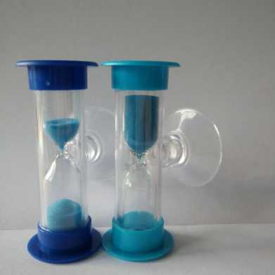 3分钟旋转吸盘迷你小沙漏 儿童刷牙沙漏计时器 礼品