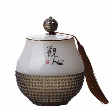 琉璃茶叶罐送老师退休实用礼物公司年会商务礼品纪念品