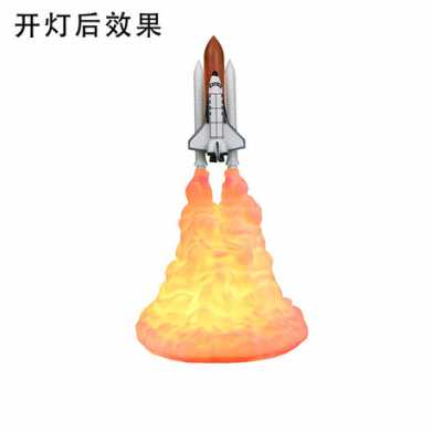 3D打印火箭灯土星跨境爆款新奇特礼品电子创意产品摆件led小夜灯