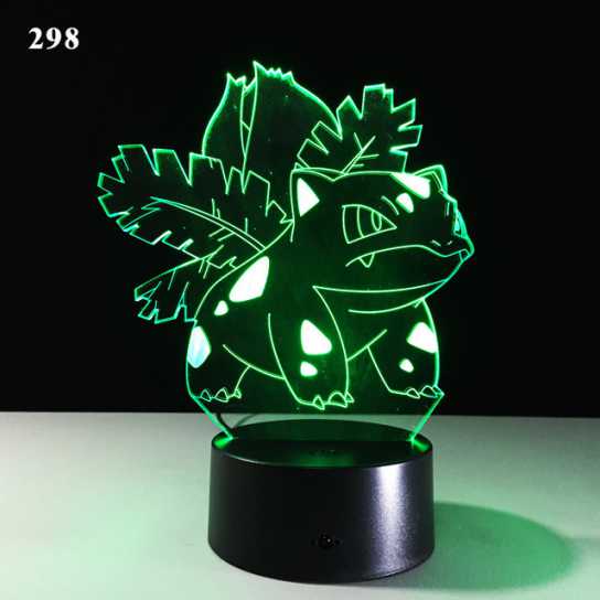爆款妖精3d小夜灯led人体感应灯创意电子礼品usb触摸变色灯
