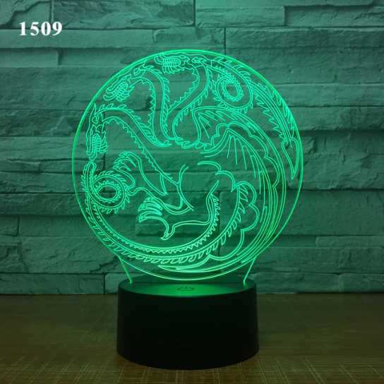 爆款妖精3d小夜灯led人体感应灯创意电子礼品usb触摸变色灯