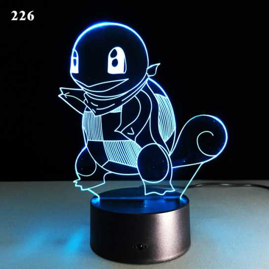 爆款妖精3d小夜灯led人体感应灯创意电子礼品usb触摸变色灯