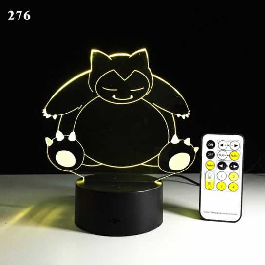 爆款妖精3d小夜灯led人体感应灯创意电子礼品usb触摸变色灯