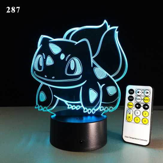 爆款妖精3d小夜灯led人体感应灯创意电子礼品usb触摸变色灯