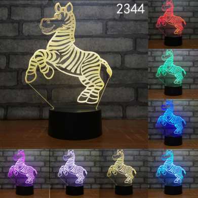 爆款妖精3d小夜灯led人体感应灯创意电子礼品usb触摸变色灯