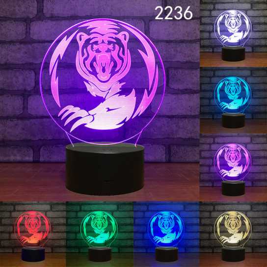 爆款妖精3d小夜灯led人体感应灯创意电子礼品usb触摸变色灯