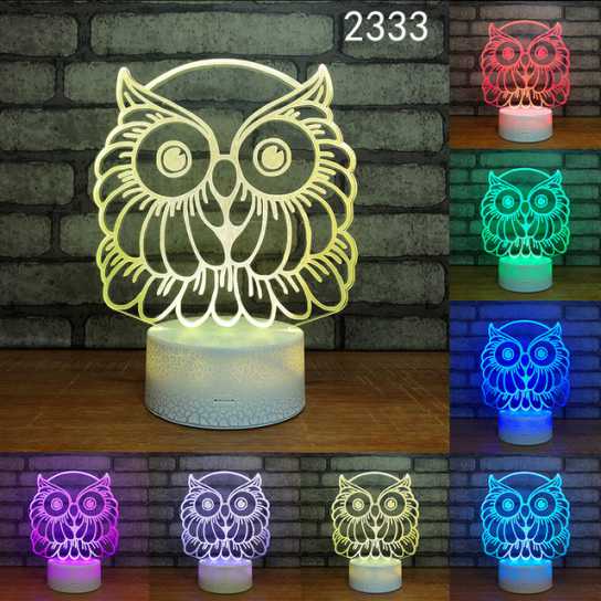 爆款妖精3d小夜灯led人体感应灯创意电子礼品usb触摸变色灯