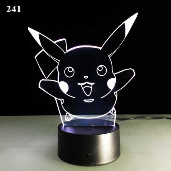 爆款妖精3d小夜灯led人体感应灯创意电子礼品usb触摸变色灯