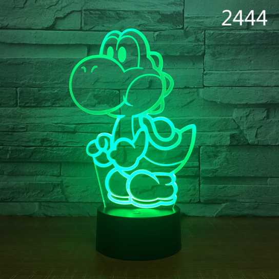 爆款妖精3d小夜灯led人体感应灯创意电子礼品usb触摸变色灯