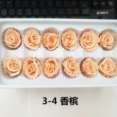 保鲜玫瑰永生花情人节礼盒圣诞节礼物生日礼品配材花4-5