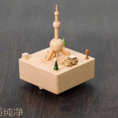 音乐盒八音盒 木质旋转木马 创意工艺礼品 圣诞儿童情人生日礼物