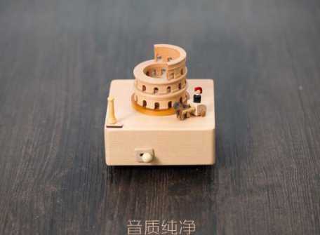 音乐盒八音盒 木质旋转木马 创意工艺礼品 圣诞儿童情人生日礼物