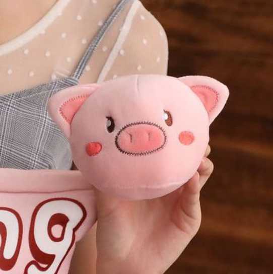 猫狗猪靠背枕可爱抖音毛绒玩具ins网红零食抱枕一袋公仔玩偶礼物