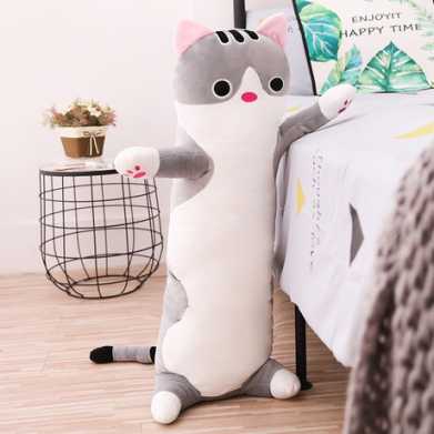 毛绒长条抱着睡觉抱枕娃娃可爱公仔大号玩具韩国女生猫咪懒人枕头