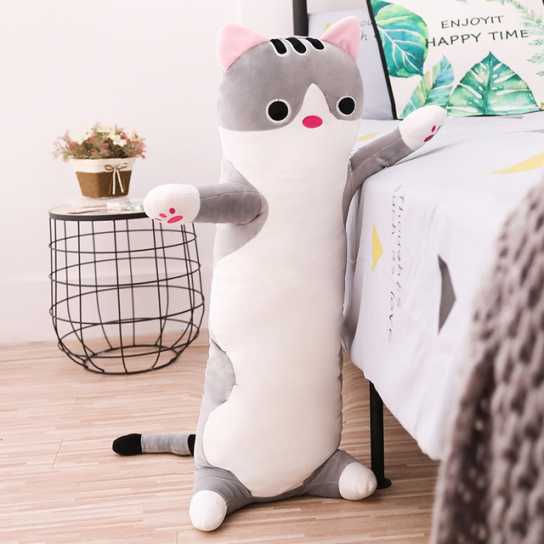 毛绒长条抱着睡觉抱枕娃娃可爱公仔大号玩具韩国女生猫咪懒人枕头